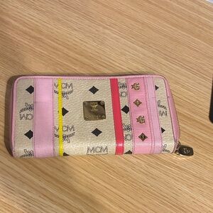 MCM Pink and Cream Wallet